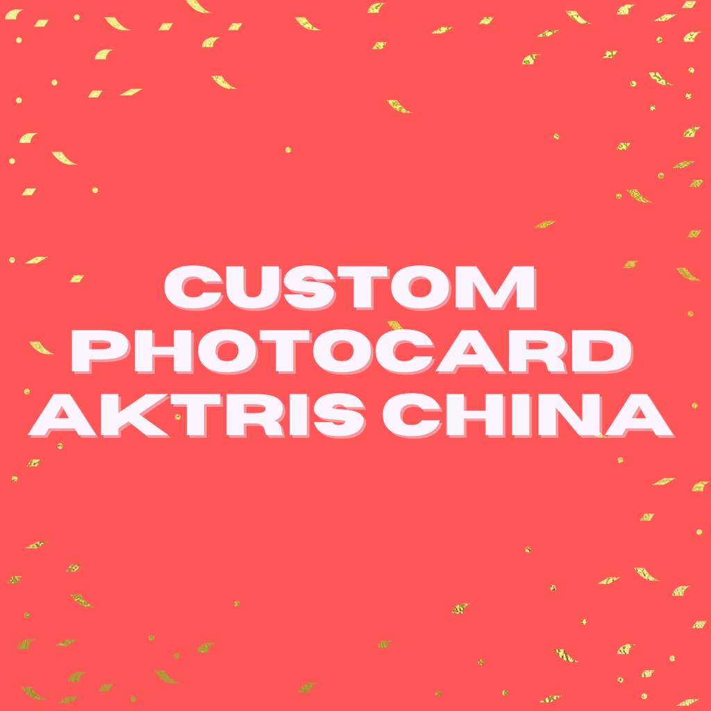 Custom Photocard Aktris China Cheng Xiao Shen Yue Dilraba Dilmurat Bai Lu Zhao Lusi Xu Mengjie
