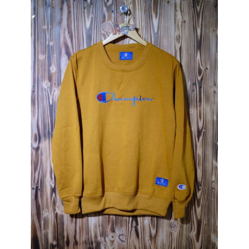 Sweater Jaket Crewneck Champions Bordir