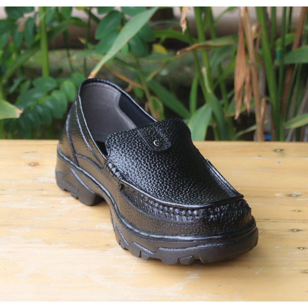 Sepatu Pria Kulit Asli Kasual  Slip On Rasheda 018 Big Size