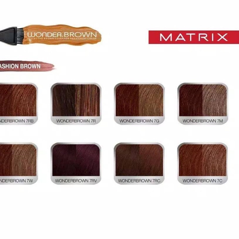 Matrix Wonder Brown series - cat rambut matrix wonder Brown series