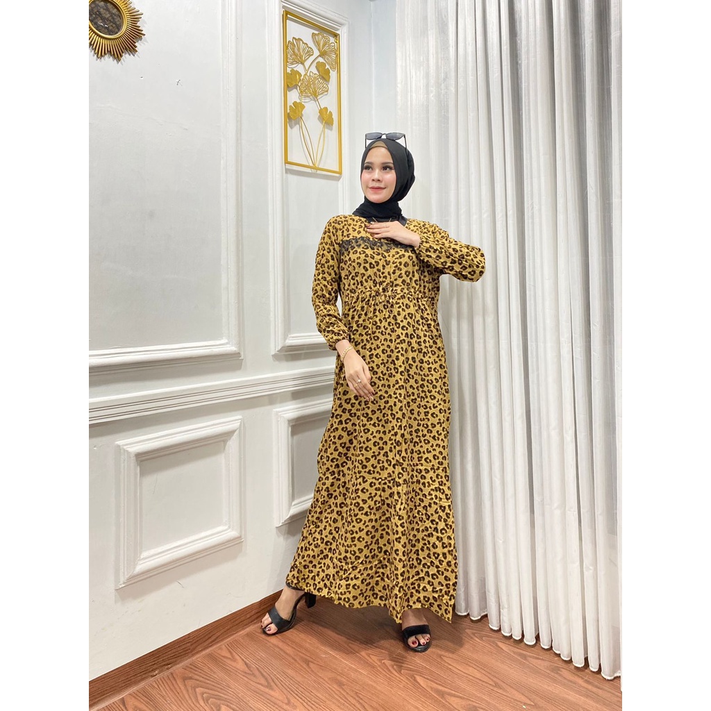 1KG MUAT 4PCS | DRESS GAMIS RAYON TIGERA HITS OOTD SELEBGRAM FASHION GROSIR MURAH WANITA