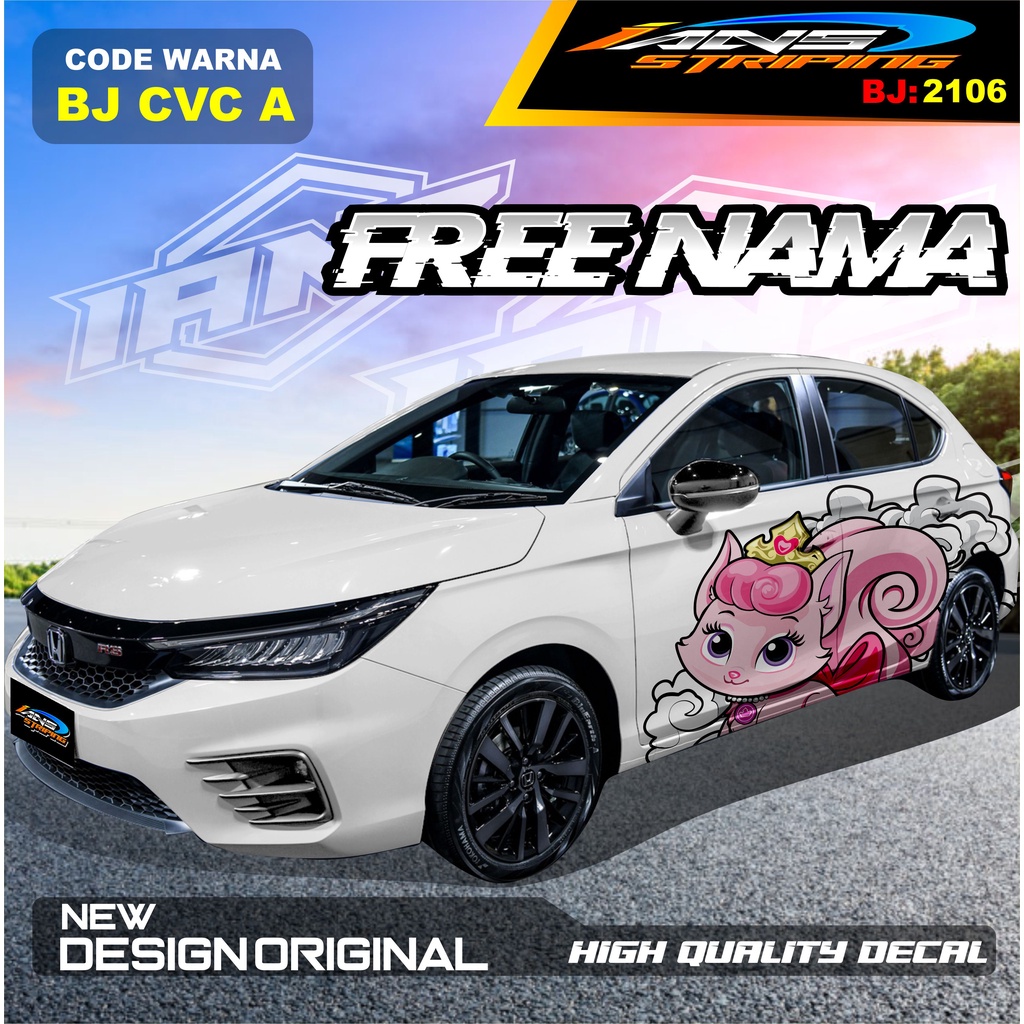 STICKER DECAL MOBIL HONDA CITY / VARIASI STICKER MOBIL HONDA BRIO / STIKER MOBIL JAZZ / DECAL STIKER MOBIL AVANZA AYLA