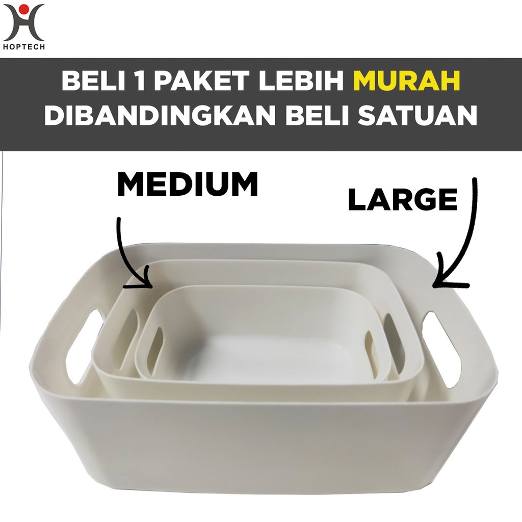 Kotak Penyimpanan Serbaguna Storage Box Multifungsi| Bin Organizer Multifungsi | Keranjang penyimpanan Serbaguna