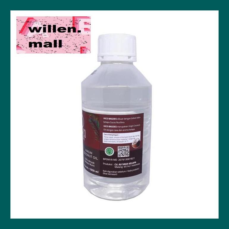 

S0Vitxd Vico Bagoes Vco Virgin Coconut Oil, Minyak Kelapa 1 Liter S50Vt0H