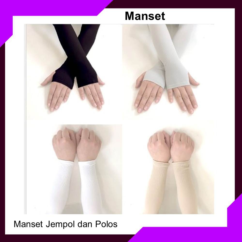 MANSET MANSET ANTI UV SARUNG LENGAN TANGAN ANTI PANAS UV HAND SOCKS ARM SLEEVE