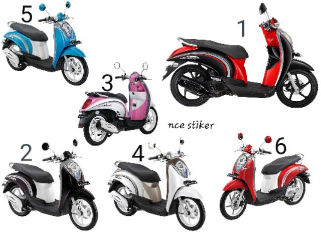 STIKER STRIPING SCOOPY CARBU 2012