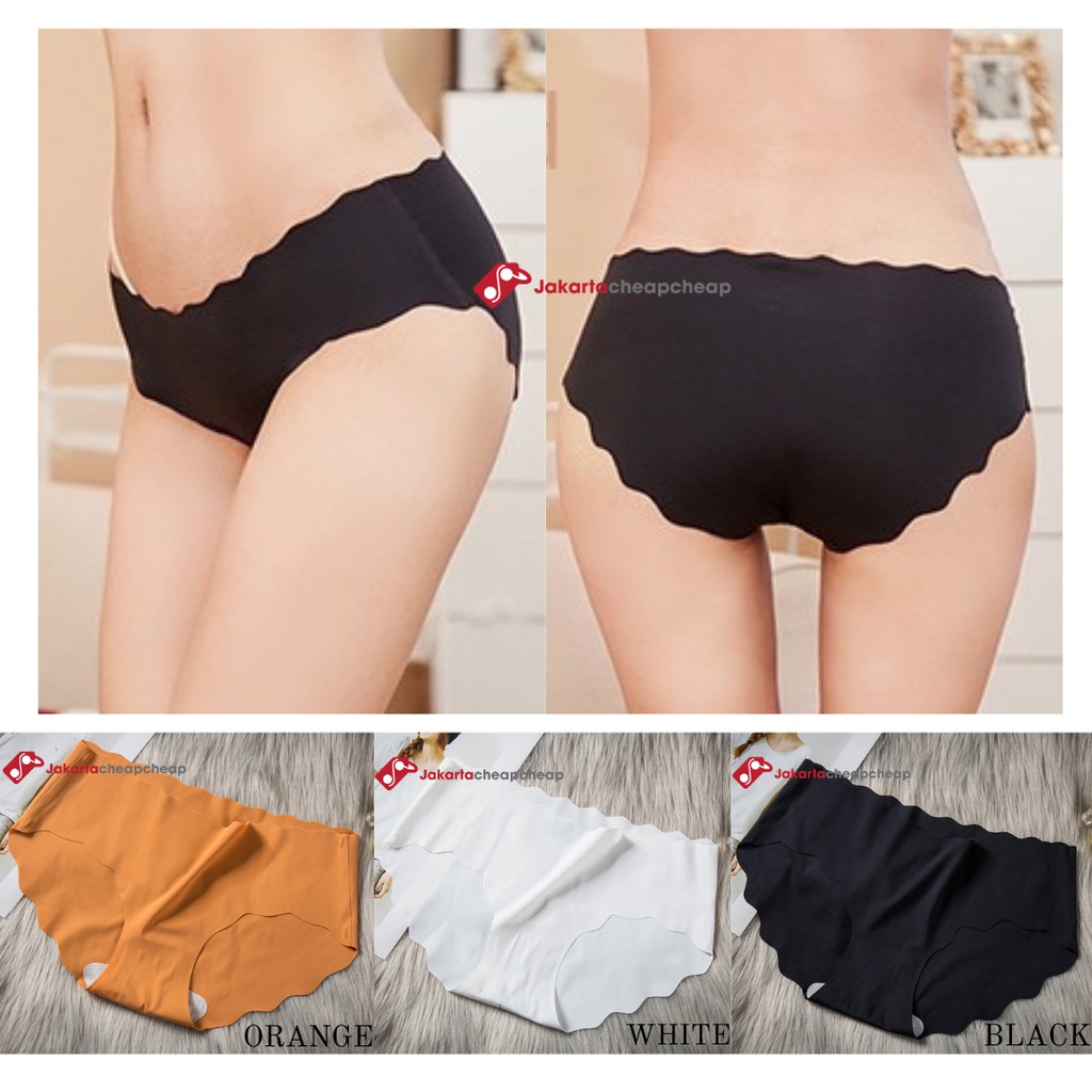 JC077 Celana Dalam Wanita Premium Quality Seamless Celana Dalam Wanita Motif Bunga CD