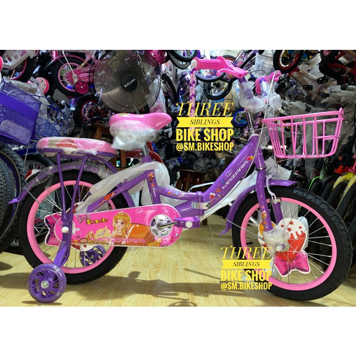 SEPEDA LIPAT MAZARA 16 INCH WARNA PURPLE PINK