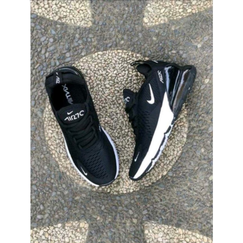 NIKE AIRMAX 270 MAN BLACK WHITE AND GOLD IMPORT PREMIUM QUALITY