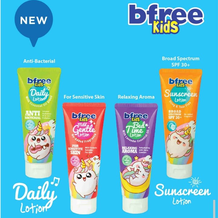 B-FREE KIDS LOTION - BFREE KIDS HAND &amp; LOTION ANAK - 100ml