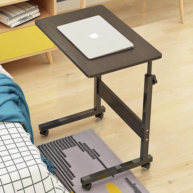 [SJZ01] Meja Laptop Roda Serbaguna Meja Belajar Standing Desk Adjustable