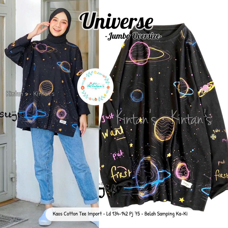 TONIGHT JUMBO OVERSIZE BY KINTANS (JUMBO BLOUSE WANITA) Oversize blouse muslimah halus