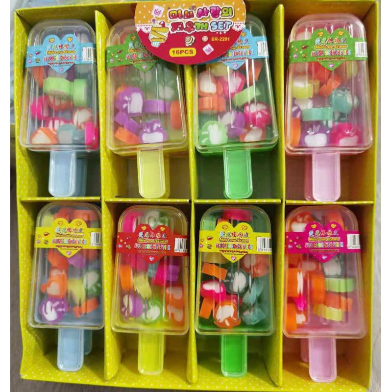 

Eraser penghapus alat tulis anak ice cream mini love