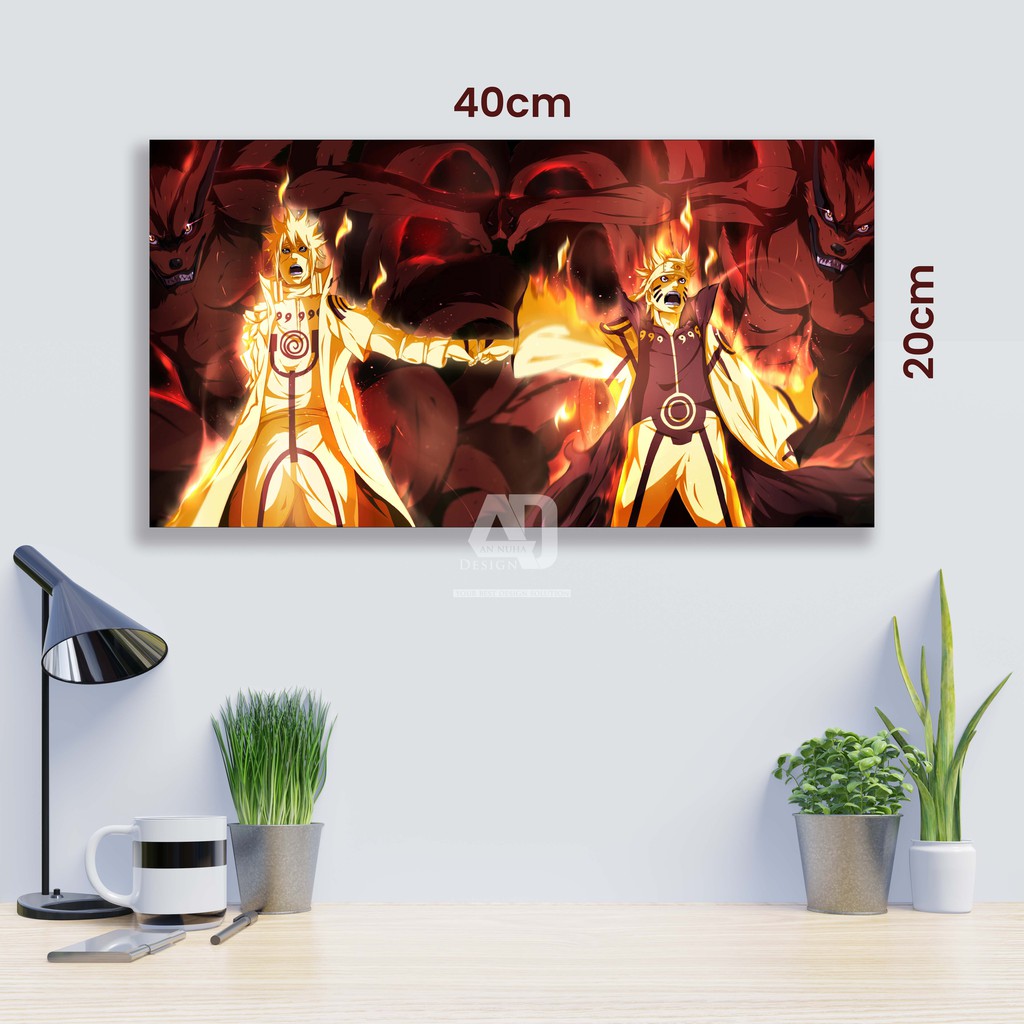 Poster Inspiratif Naruto Sasuke Pict Box 3cm MDF Dekorasi Kamar Hiasan Dinding Poster Kayu Anime
