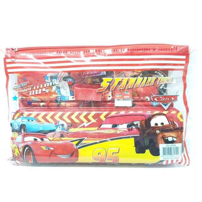 

Stationery Set Kotak Pensil Alat Tulis Cars Anak Laki-Laki Merah 3000