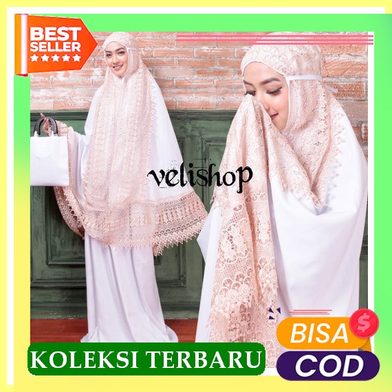 [Lr12]Mukena Fatimah Dewasa Model Terbaru 2022 Cantik Dan Adem Full Bordir Bisa (Cod) Termurah Origi
