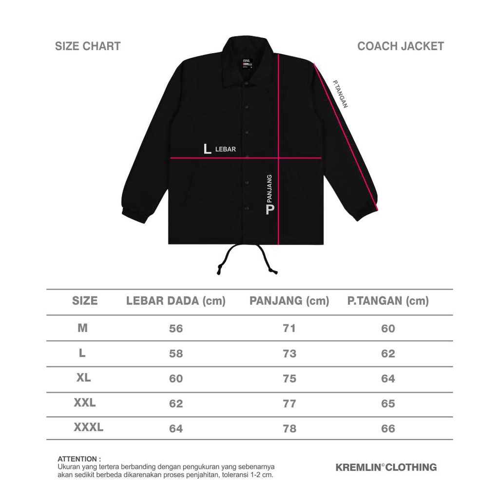 Kremlin Coach Jacket Red Maroon - Tenjiku-8