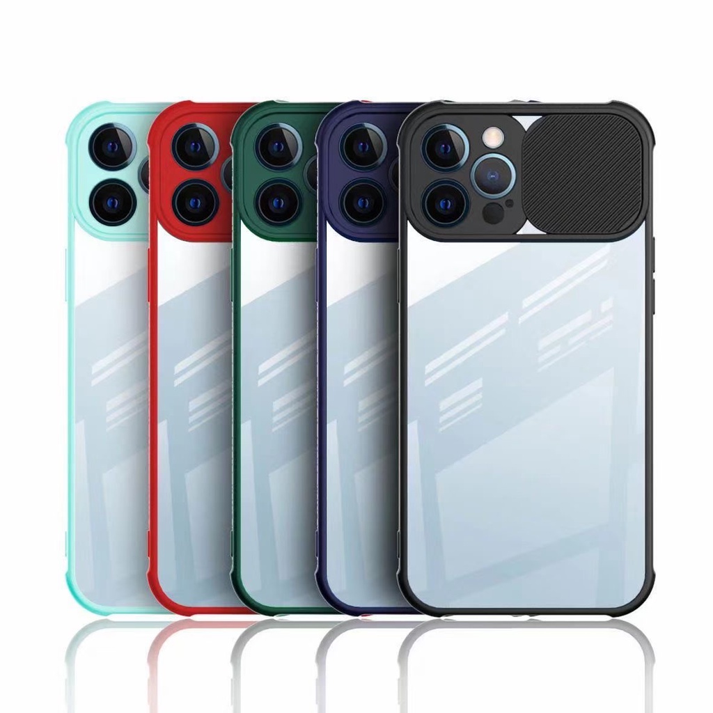 NEW iPhone 12 11 XR X XS Max Pro Mini Case Sliding Camera Fuze Penutup