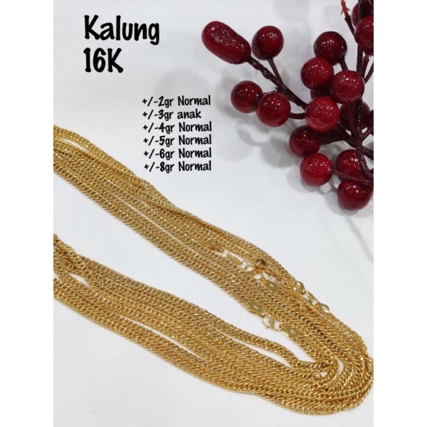 Kalung Rantai Emas Asli Model Gosok Papan Sisik Naga Cuban Curb Lepes Kuning Soft Kadar 700 16K Anak