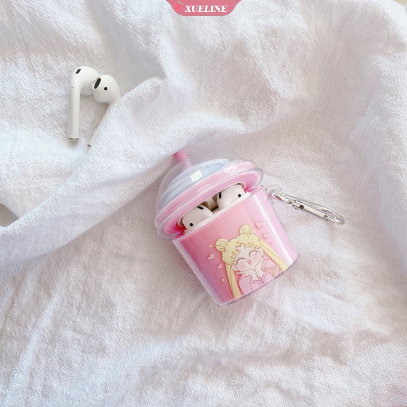 Casing soft case Silikon Motif Kartun Sailor Moon Untuk AirPods 1 / 2