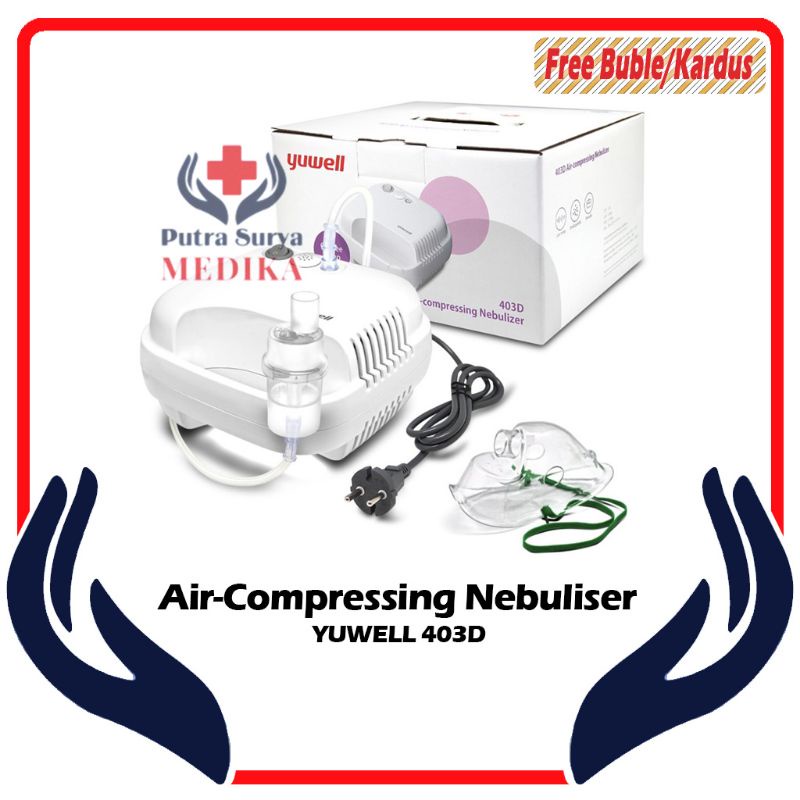 Compressor Nebulizer Yuwell 403D | Alat Terapi Uap Air Compressing