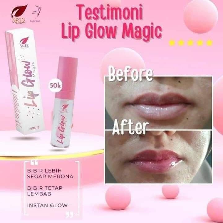 LIP GLOW MAGIC SR12 LIPGLOW SR12 PELEMBAB BIBIR MERONA PEWARNA BIBIR WANITA GLOSY ALAMI BPOM BEST SELLER!!..