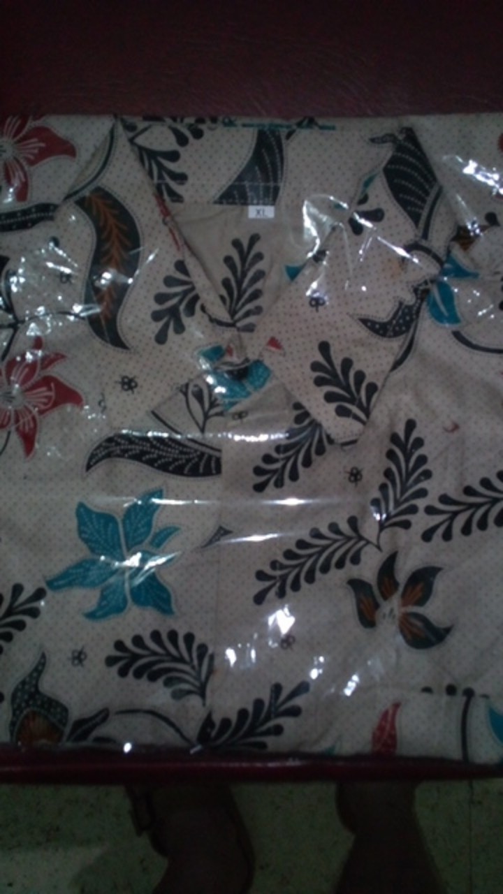 New Bisa Cod Batik Hrb026 Kenongo Hem Pendek Padi Pekalongan M L Xl Batik Pria Murah Modern Grosir