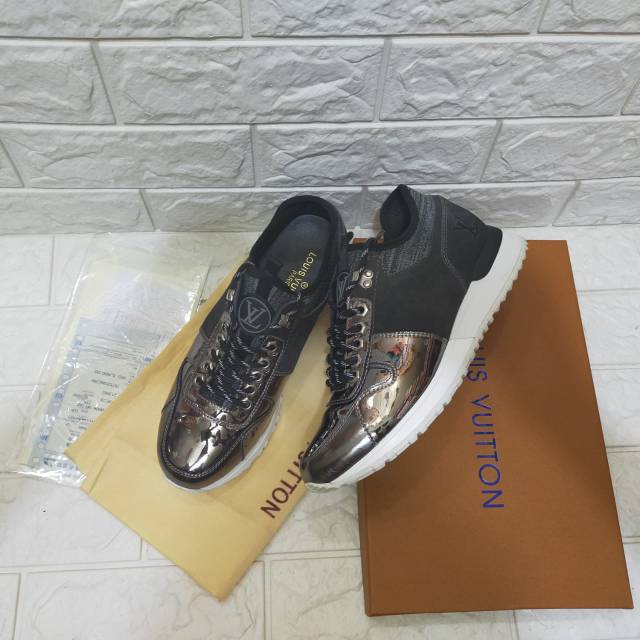 Sepatu lv sneaker mirror quality lou is vuitton shoes