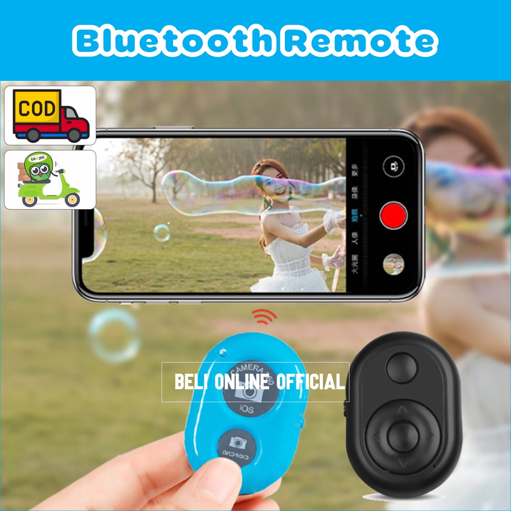 Remote Bluetooth Selfie Photo Remot Foto Kamera Android Ios Iphone / Suhutter Camera