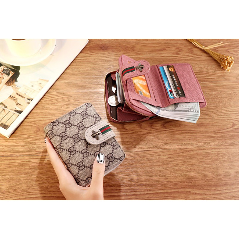 BJ81610 - BLACK/DARKPINK/GRAY/PINK - DOMPET KARTU KECIL PRAKTIS TAS WANITA FASHION IMPORT MODIS ELEGAN TERMURAH TERLARIS TERBARU BAGSTORE JAKARTA TAS BATAM GT1610