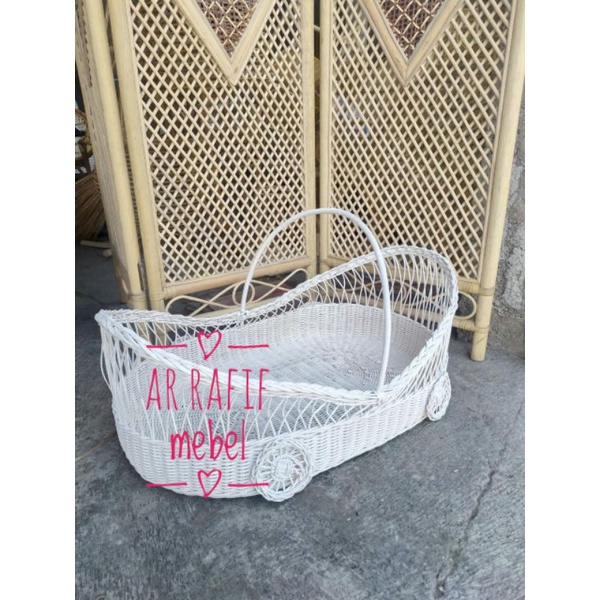 baby properti rattan / box baby untuk aqiqah / timangan bayi aqiqah / stroller aqiqah rotan / kereta