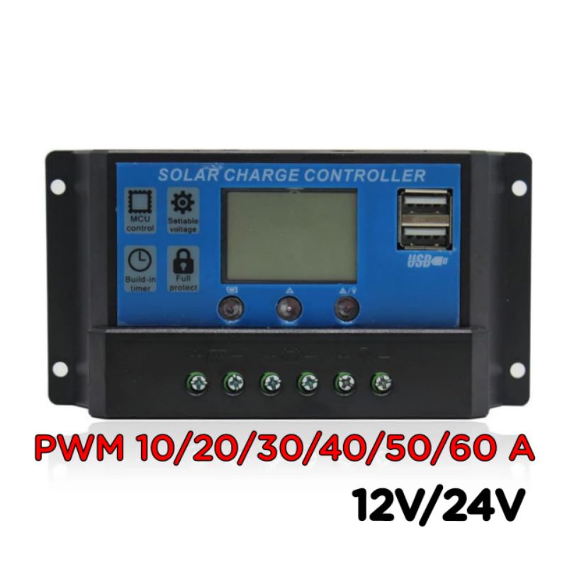 SCC PWM 10A 20A 30A 40A 50A 60A solar charge controler MPPT PowMR PLTS