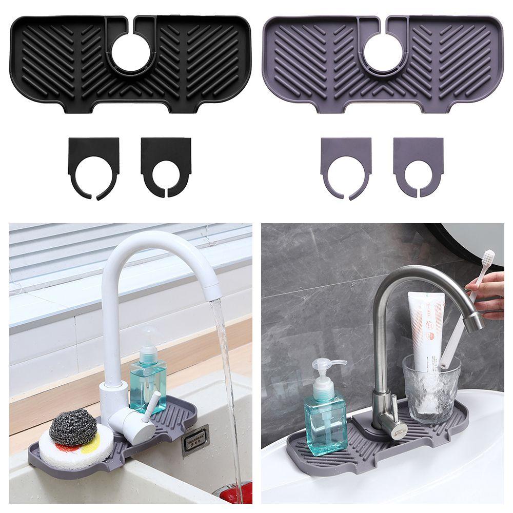 Keset Penyerap Keran Nanas Perlengkapan Dapur Kamar Mandi Silicone Splash Faucet Absorbent Pad