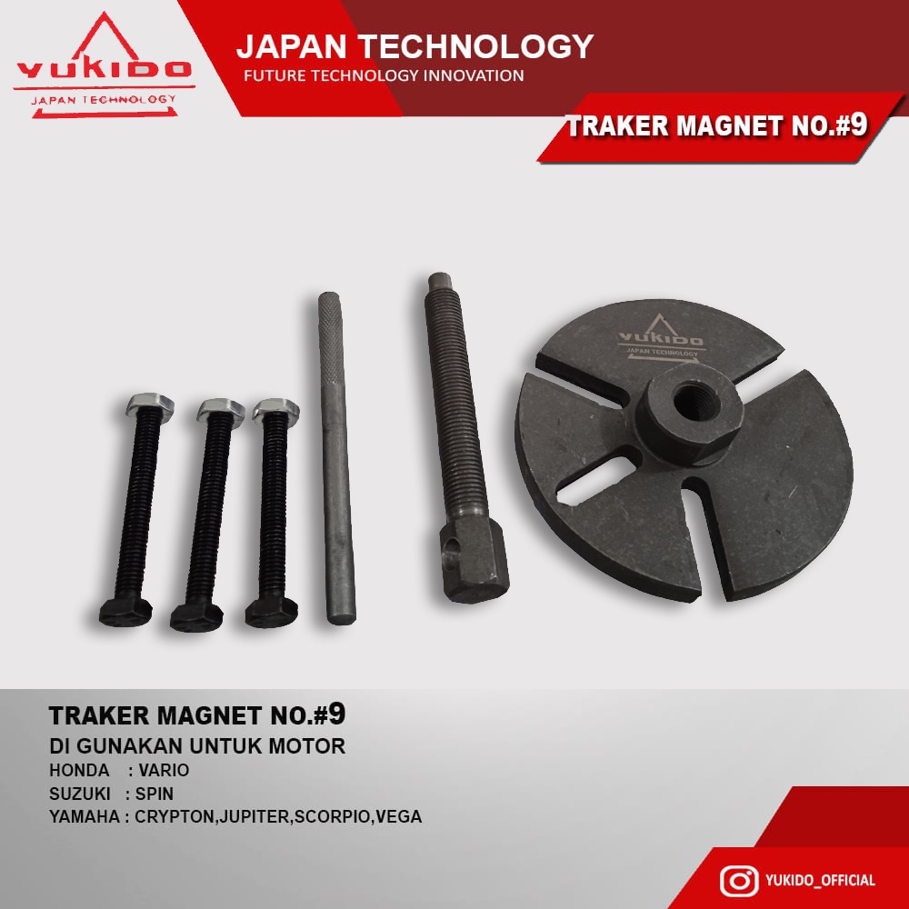 New paket 3 item Treker Magnet Puller No 3/no 4/no 9 brand yukido japan