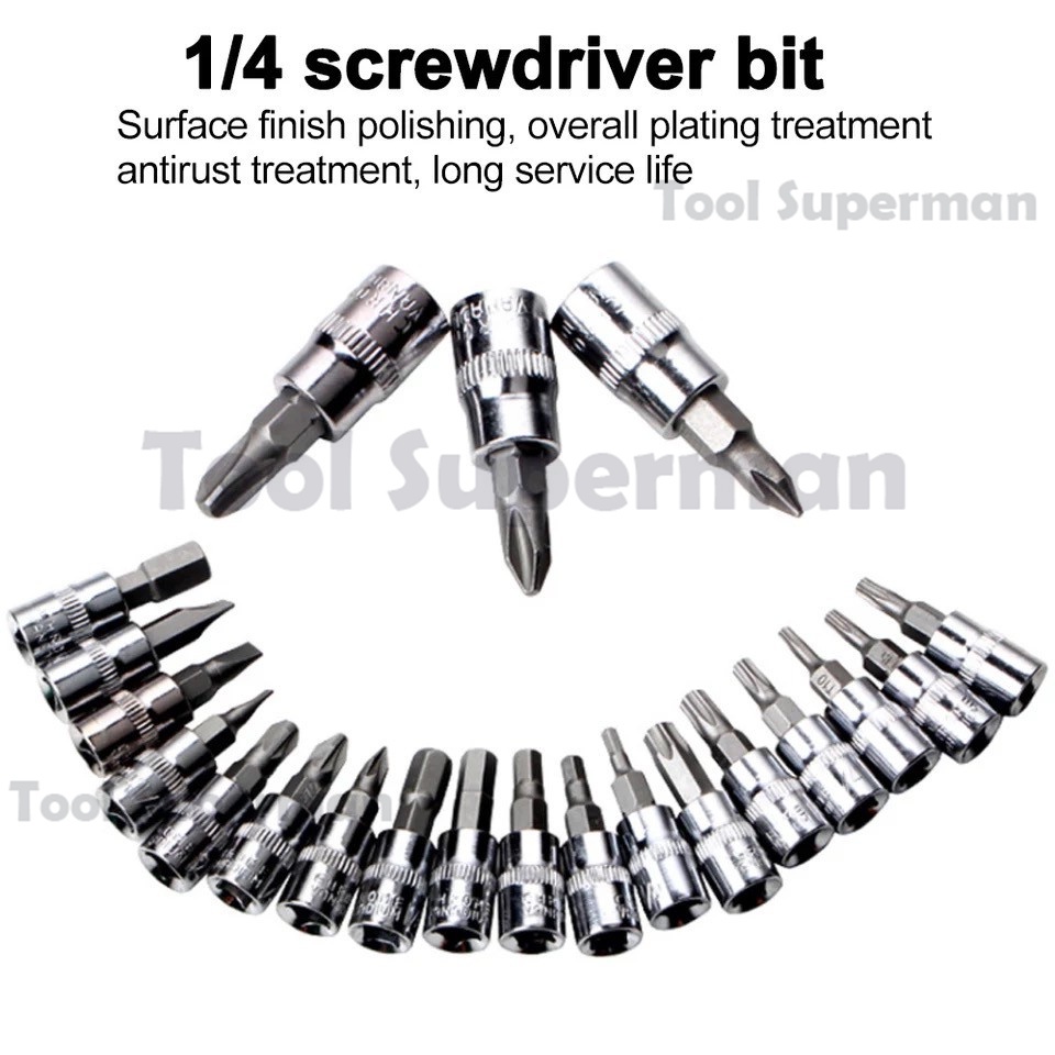 REAIM Kunci Socket Wrench 46 pcs (1/4&quot; ) kunci kunci motor lengkap  kunci shock set / Set Kunci Sok Kunci Shock / Socket Wrench Car Repair Tool L Motor Mobil