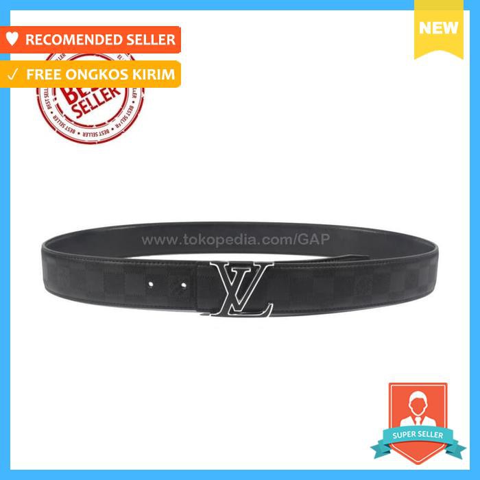Gesper Ikat Pinggang Pria Import | Louis Vuitton Lv13 Silver Black