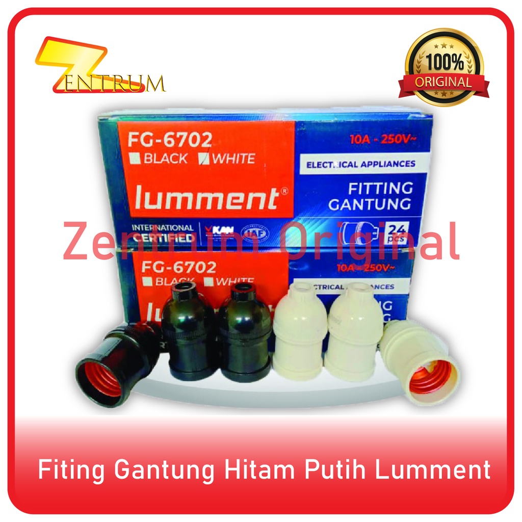 Fitting Gantung Hitam Putih Lumment SNI