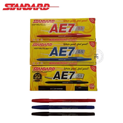 

(12 Pcs) Pulpen Standard AE7 0,5mm