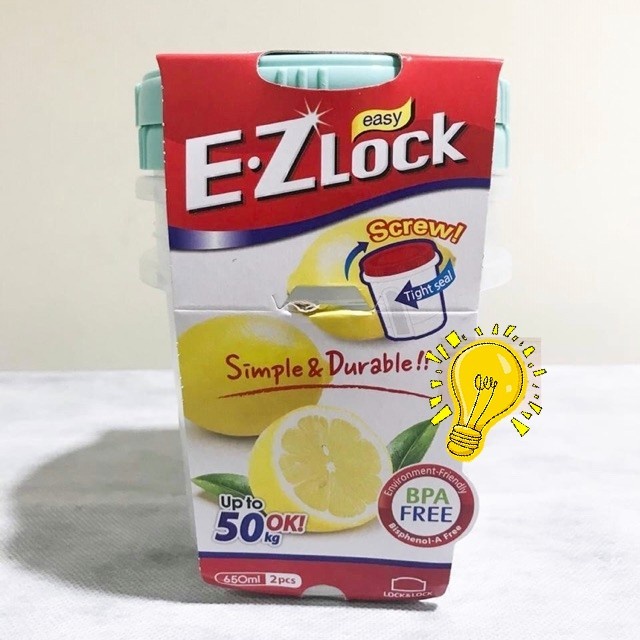 Lock&lock Food Container EZ Lock 650 mL x 2