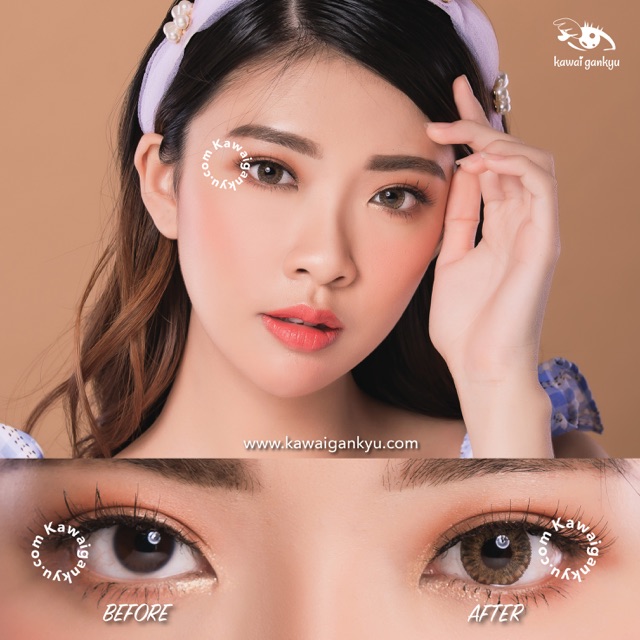 KawaiGankyu softlens Voxie ocean brown (1botol)