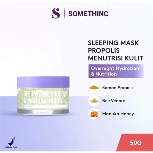 SOMETHINC Bee Power Propolis &amp; Manuka Honey Sleeping Mask 50gr | Sleeping Mask Somethinc