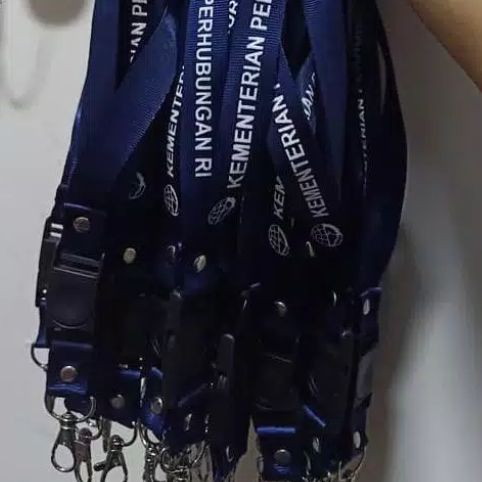 

Tali id card / tali name tag KEMENHUB (dongker)