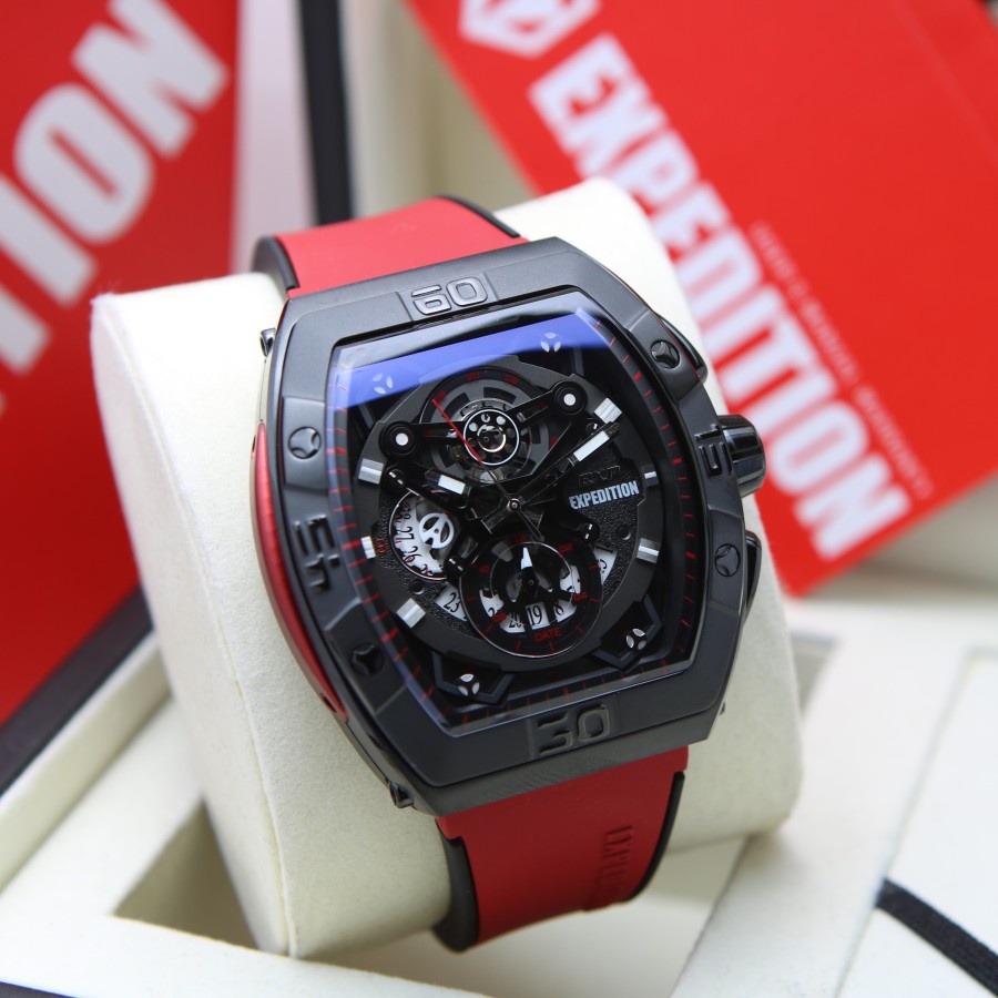 JAM TANGAN PRIA EXPEDITION E 6800 RUBBER GARANSI RESMI 1 TAHUN ORIGINAL