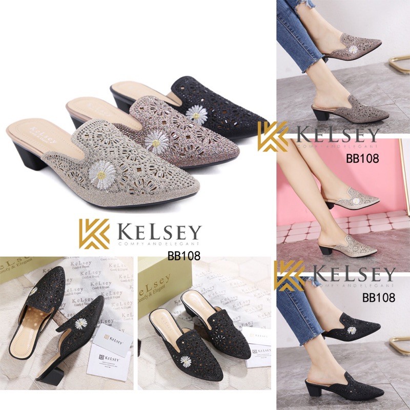 Sendal  Heels Wanita  Kelsey / Sendal Hak Tahu 5cm Wanita BB108