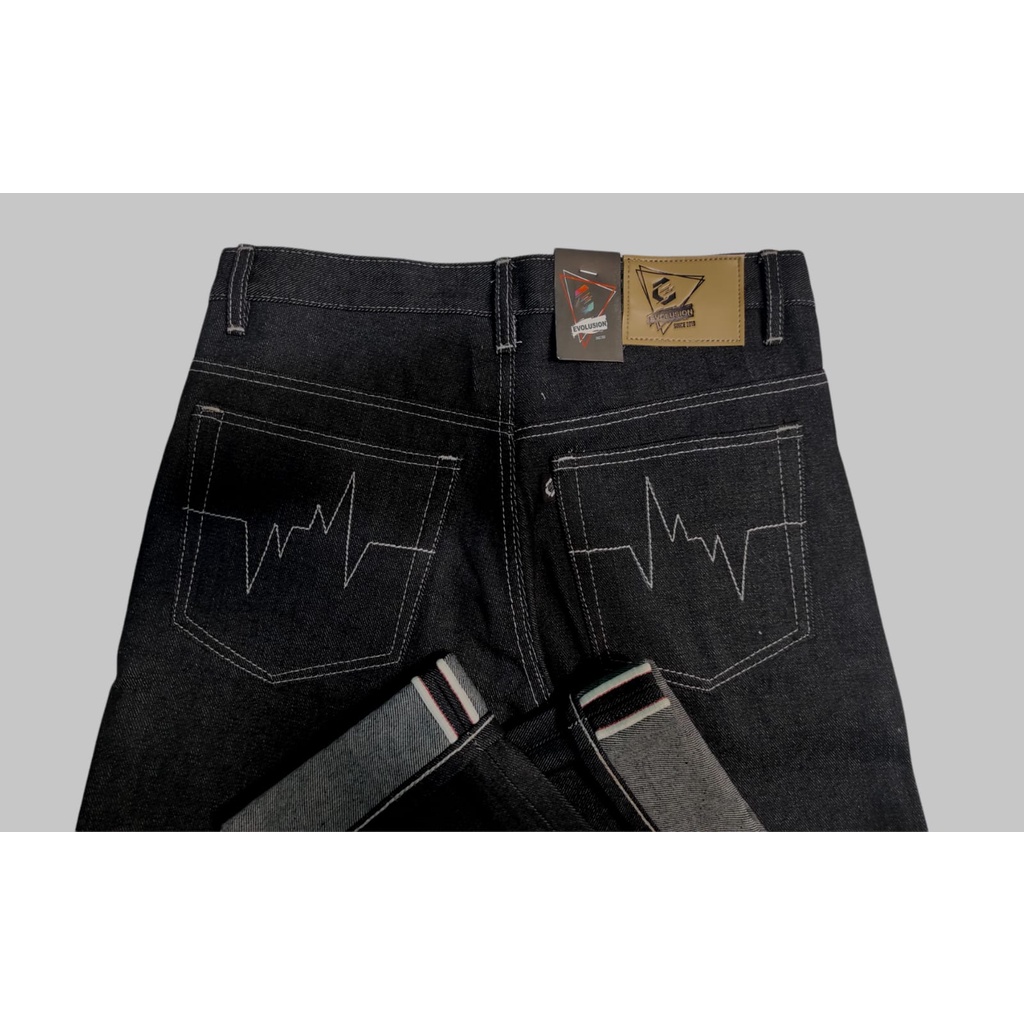 COD CELANA DENIM SELVEDGE PREMIUM / CELANA JEANS SELVEDGE ARTEESAN GERIGI 14OZ KAKU/KERAS CELANA SEL