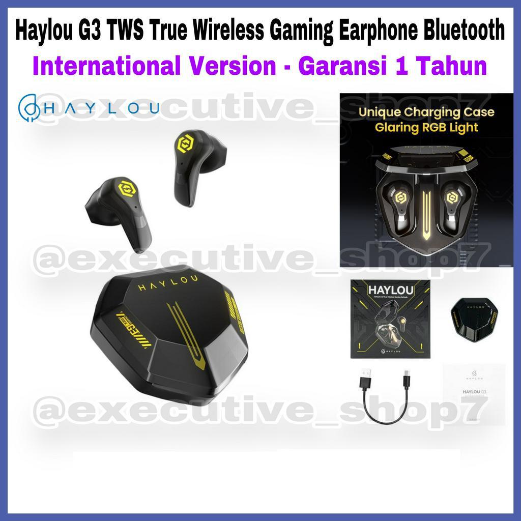 Haylou G3 TWS True Wireless Gaming Eaphone Bluetooth - International Version - Garansi 1 Tahun