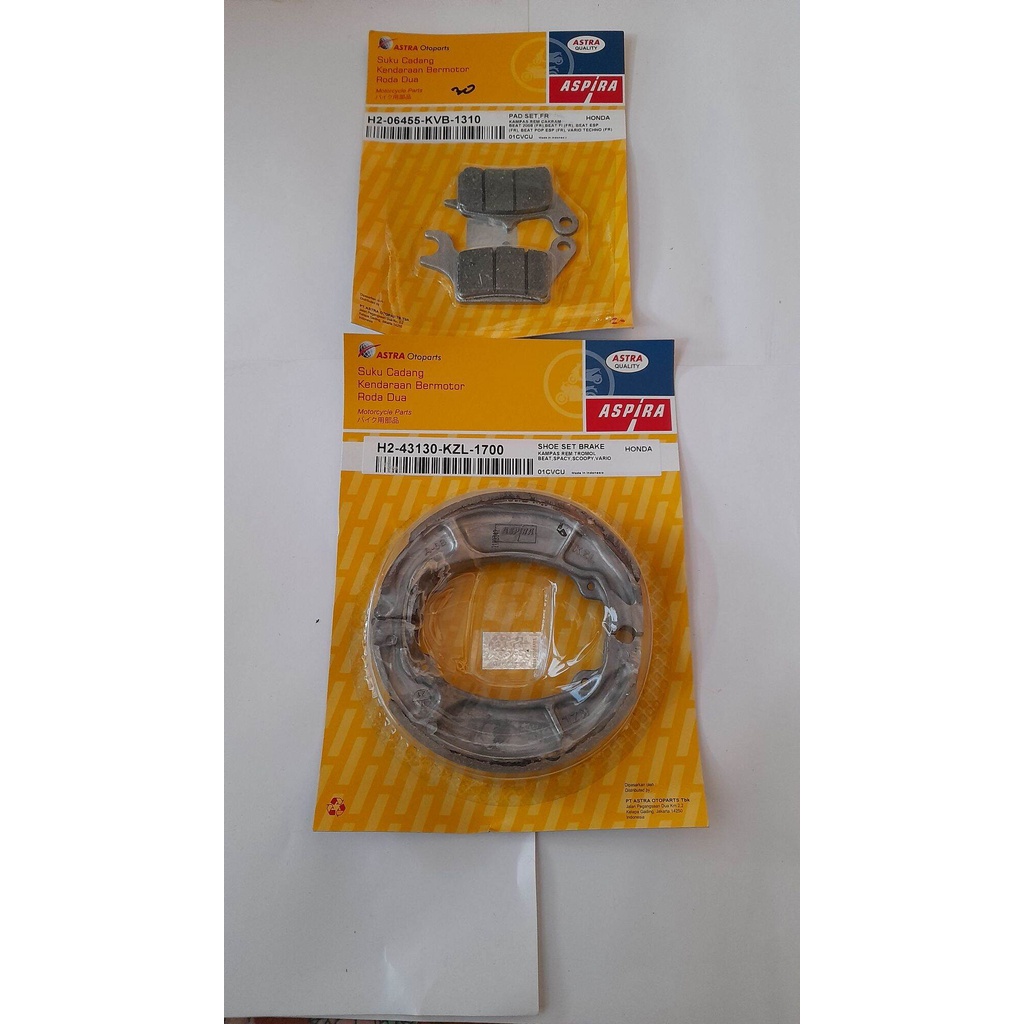 Kampas rem Honda Vario / Kampas depan Vario / Kampas Blakang Vario / Kampas rem Depan Blakang Honda 