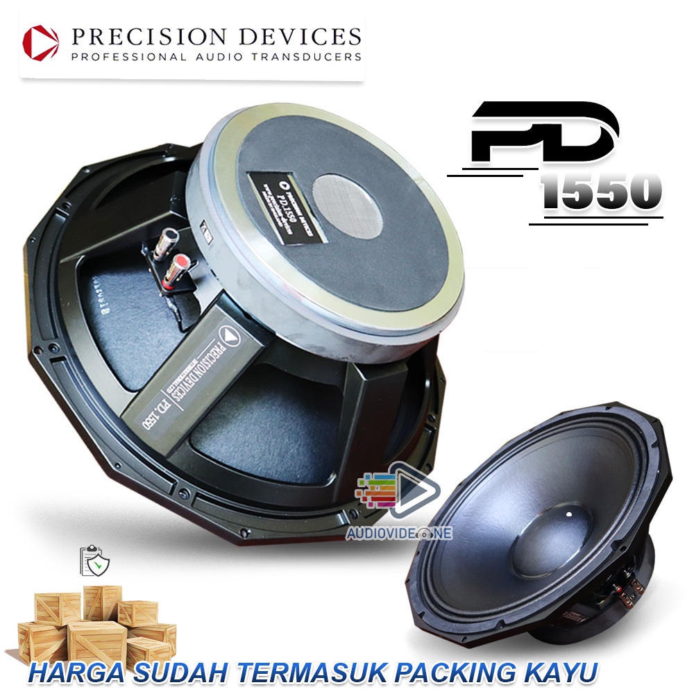 Speaker PD1550 Spiker Komponen Precision Devices 15 Inch Component Sound System