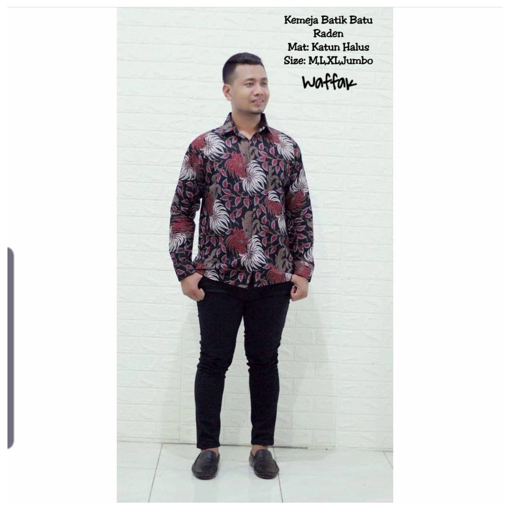 kemeja batik lengan panjang/ seragam kantor/ seragam batik/ kemeja kerja