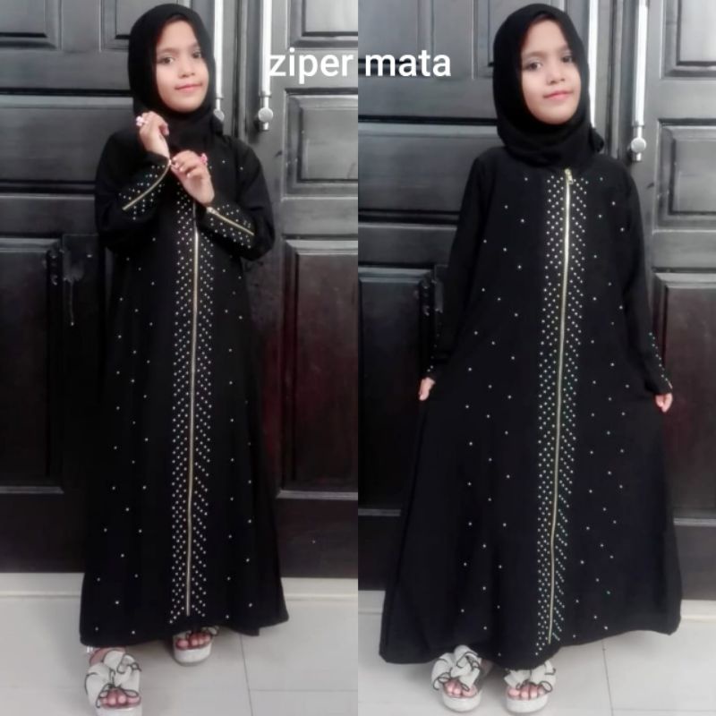 Gallery Exclusive Abaya Hitam Gamis Anak 2 tahun dan 3 tahun